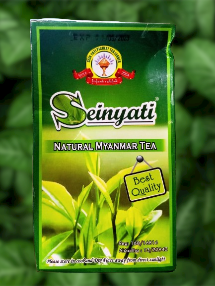 Seinyati Myanmar Tea - Natural, Natural Roast Glutinous, Glutinous Greeen Tea 160g- Myanmar Burma