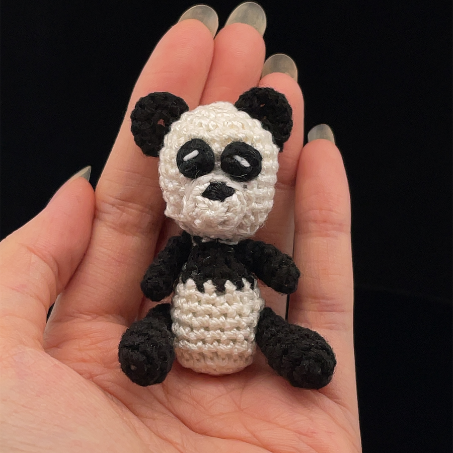 Micro Tiny Miniature Animal Handmade Amigurumi stuffed Toy Knit Crochet Doll VAC