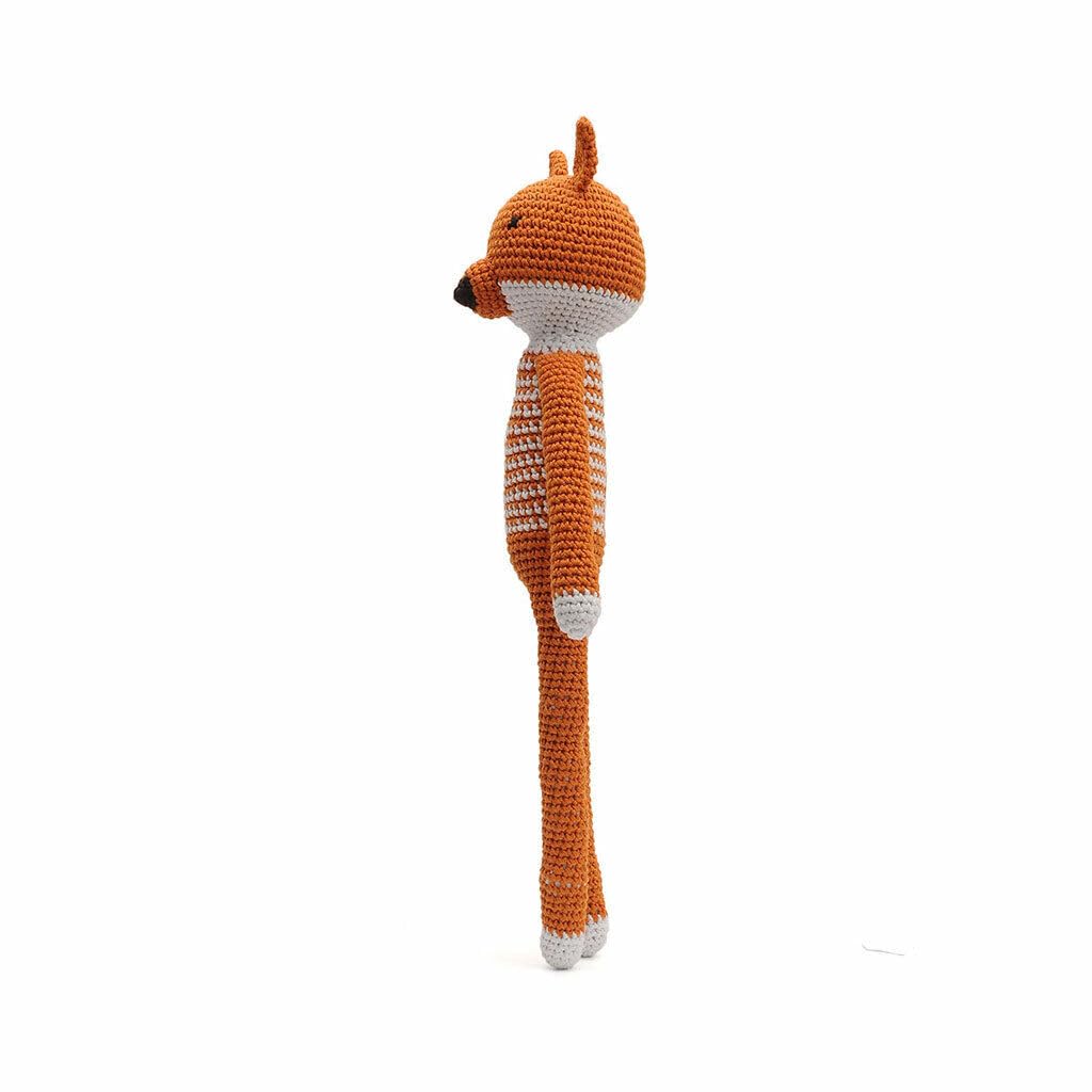 Stripe Pattern Long-legged Animal Handmade Amigurumi Stuffed Crochet Doll VAC