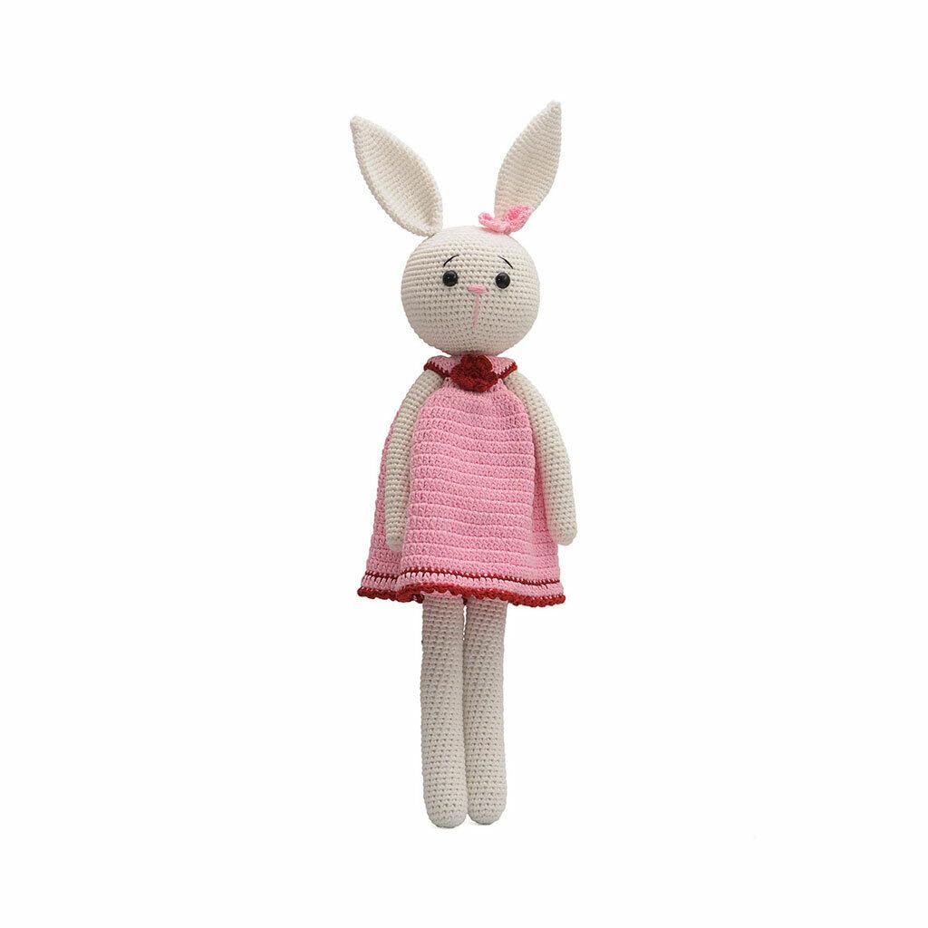 Lovable Couple Bunny Handmade Amigurumi Stuffed Toy Crochet Doll VAC