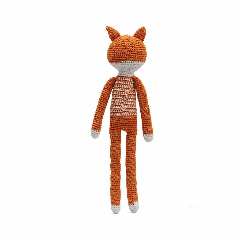 Stripe Pattern Long-legged Animal Handmade Amigurumi Stuffed Crochet Doll VAC