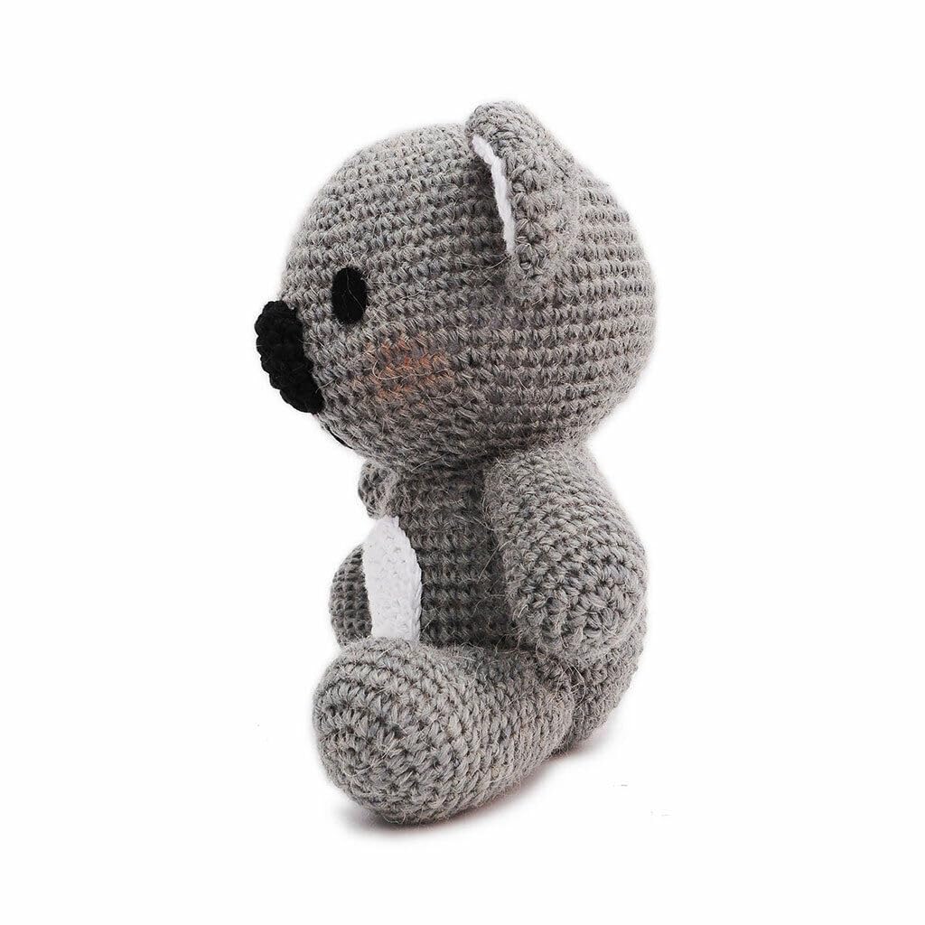 Friendly Koala Anna Handmade Amigurumi Stuffed Toy Knit Crochet Doll VAC