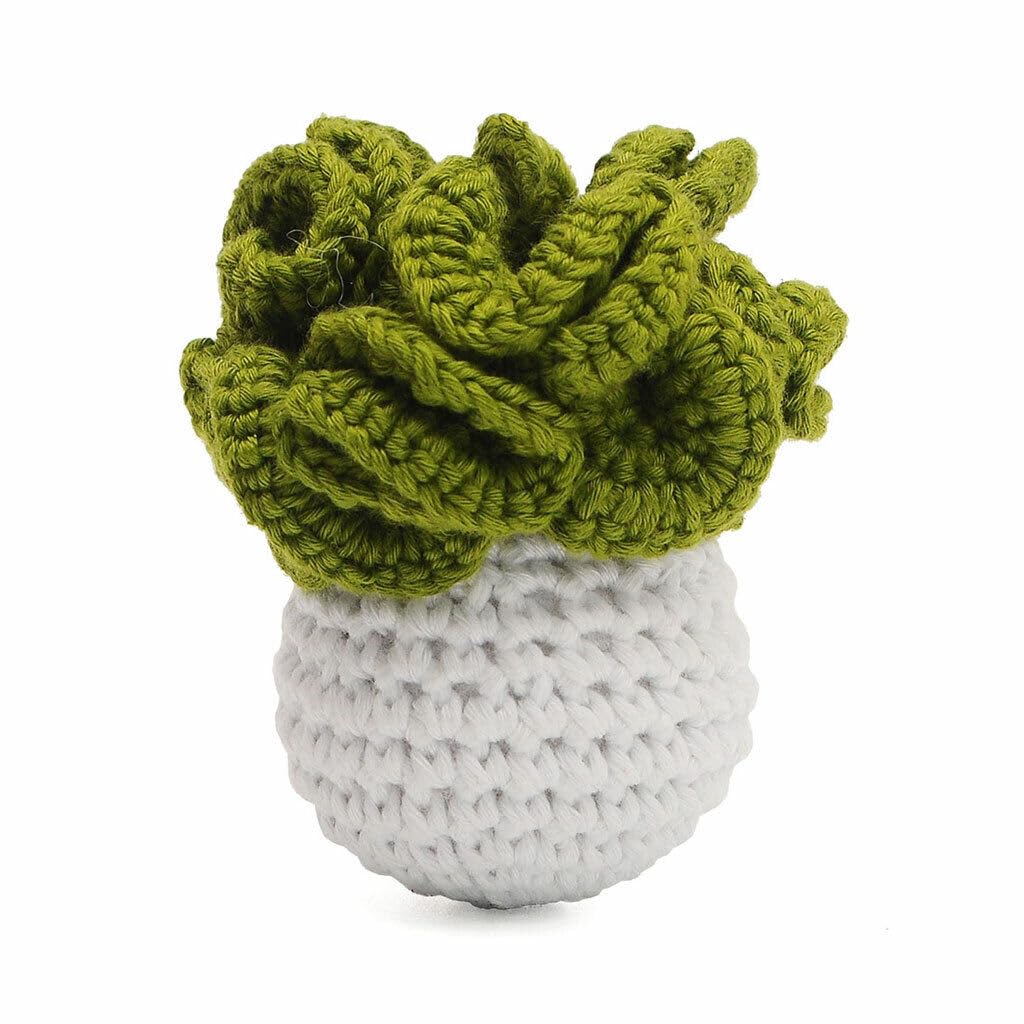 Chinese Cabbage Handmade Amigurumi Stuffed Toy Knit Crochet Doll VAC