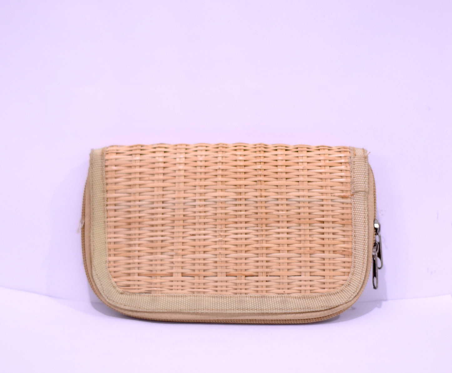 Handmade Organic Woven Straw Rattan Wallet Eco-Friendly Bag by MyanmarMakers