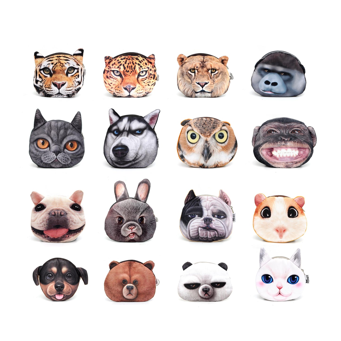 Myanmar Adorable Animal Fabric Two Layers Pouch Coin Purse Wallet