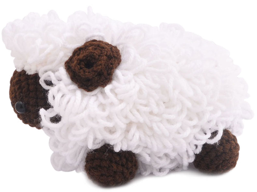 Cute Sheep Handmade Amigurumi Stuffed Toy Knit Crochet Doll VAC