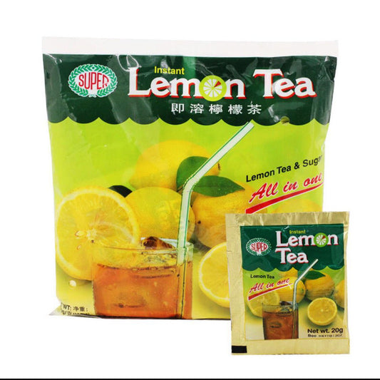 Super Instant Lemon Tea Mix Powder Lemon Tea All In One (20g x 20 sachets) 400g - Myanmar Burma