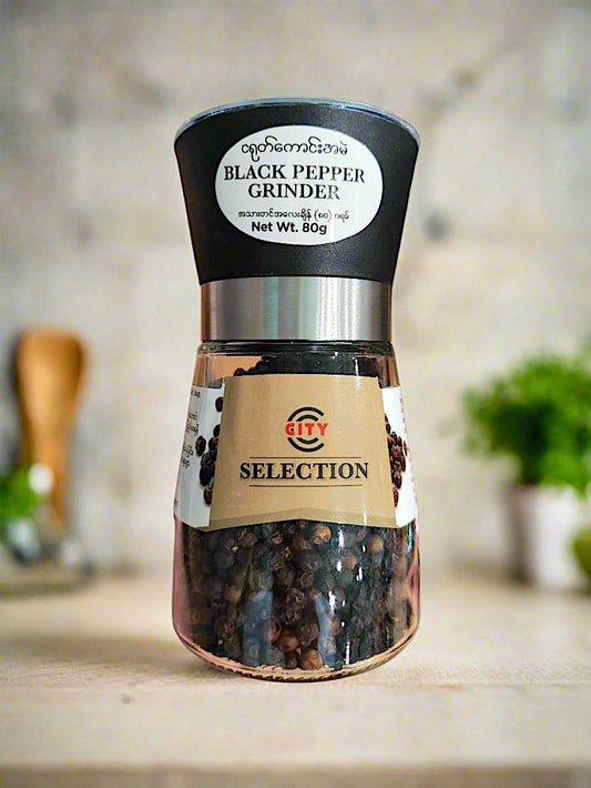 Delixix Food - Black Pepper Grinder Myanmar Pepper 80g