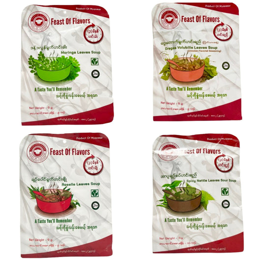2 Packs Myanmar Food - Spice Soup Feast Of Flavors A Taste You Will Remember