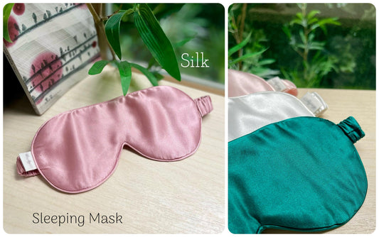 Eye Mask Sleep Travel Genuine 100% Burmese Silk Mulberry Silk Sleeping Mask