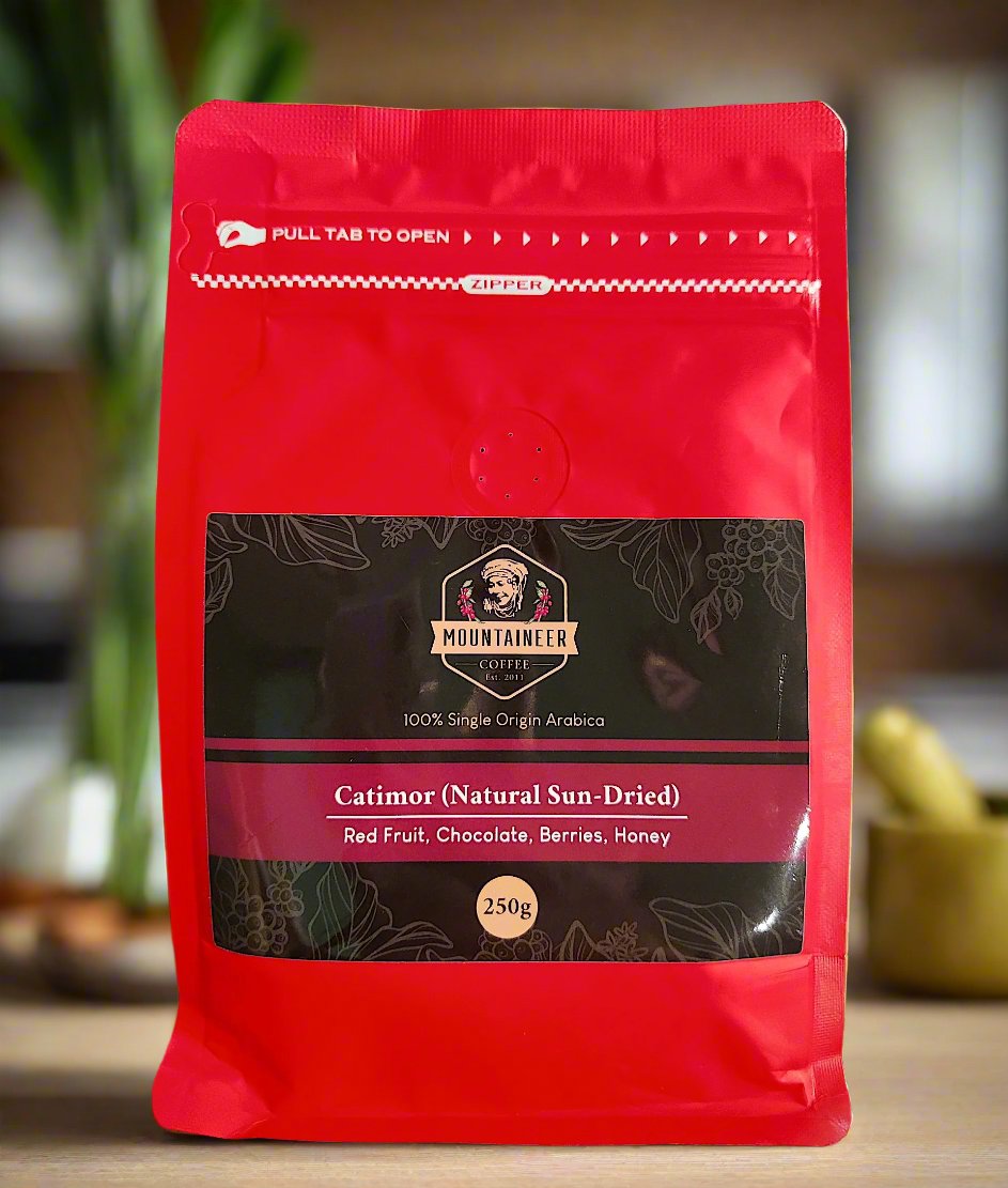 Mountaineer Coffee 100% Single Origin Arabica Catimor (Natural Sun -Dried) 250g