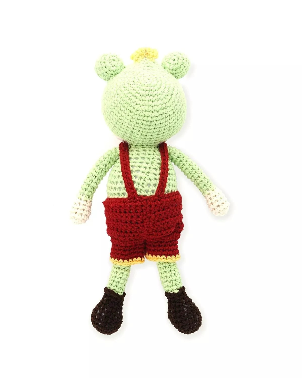 Cute Frog Handmade Amigurumi Stuffed Toy Knit Crochet Doll VAC