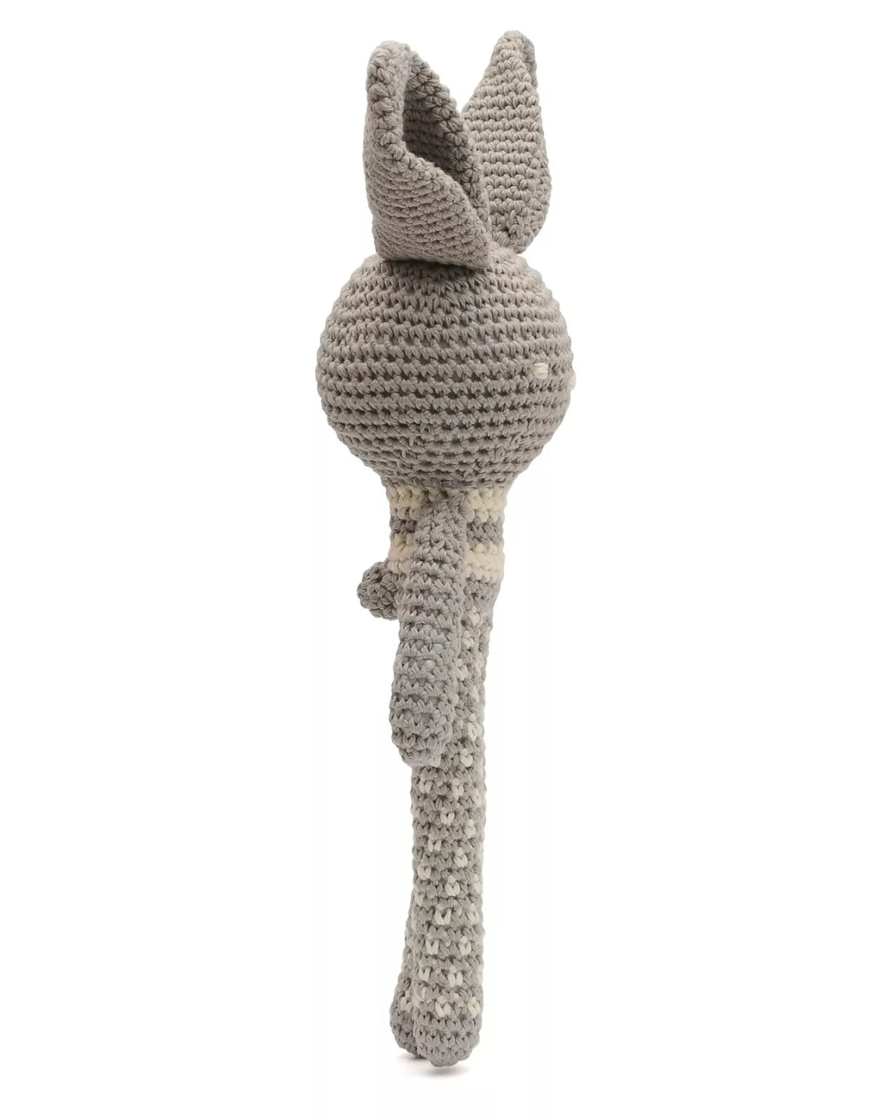 Cute Long-legged Rabbit Handmade Amigurumi Stuffed Toy Knit Crochet Doll VAC