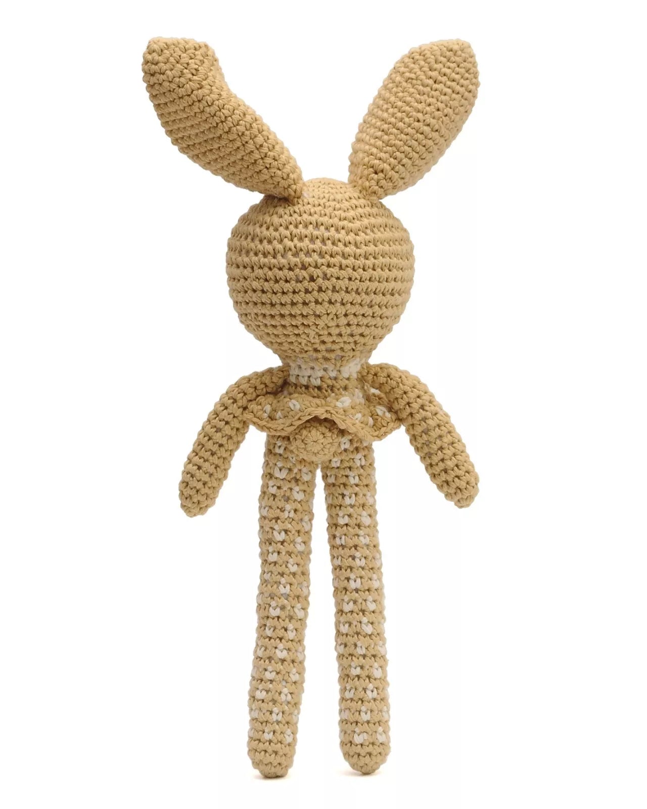 Cute Long-legged Rabbit Handmade Amigurumi Stuffed Toy Knit Crochet Doll VAC