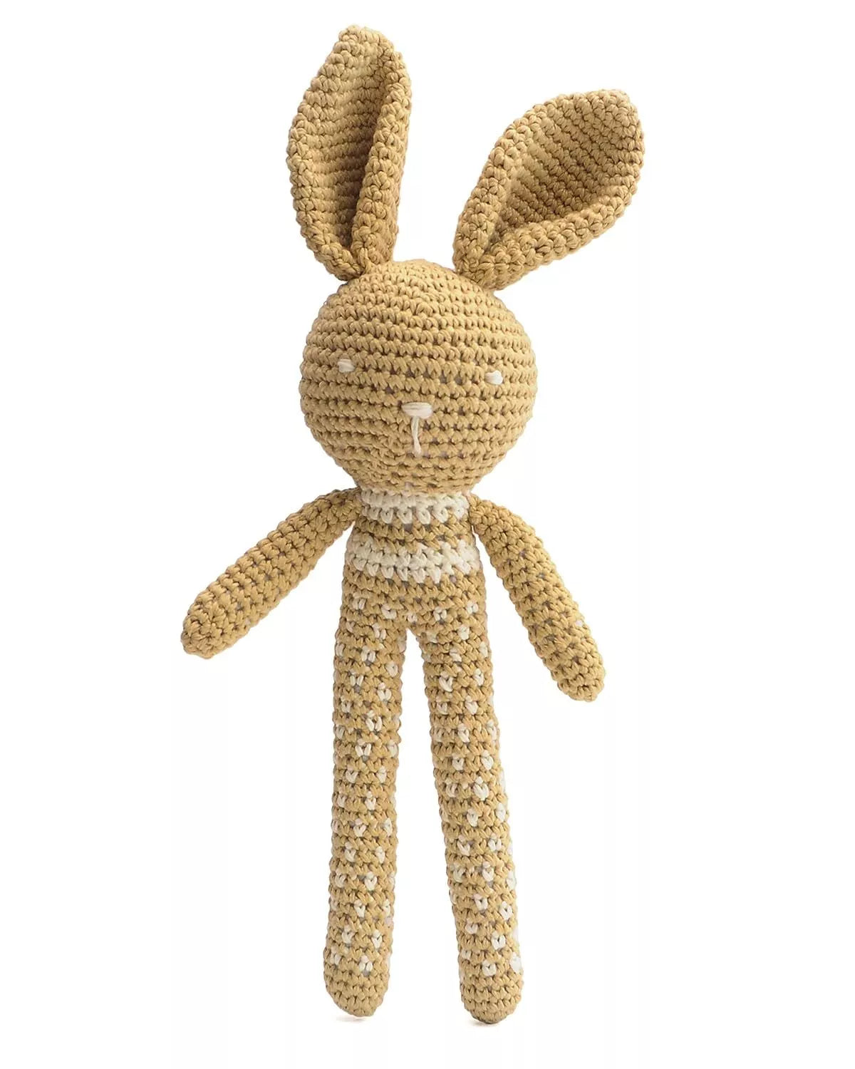 Cute Long-legged Rabbit Handmade Amigurumi Stuffed Toy Knit Crochet Doll VAC