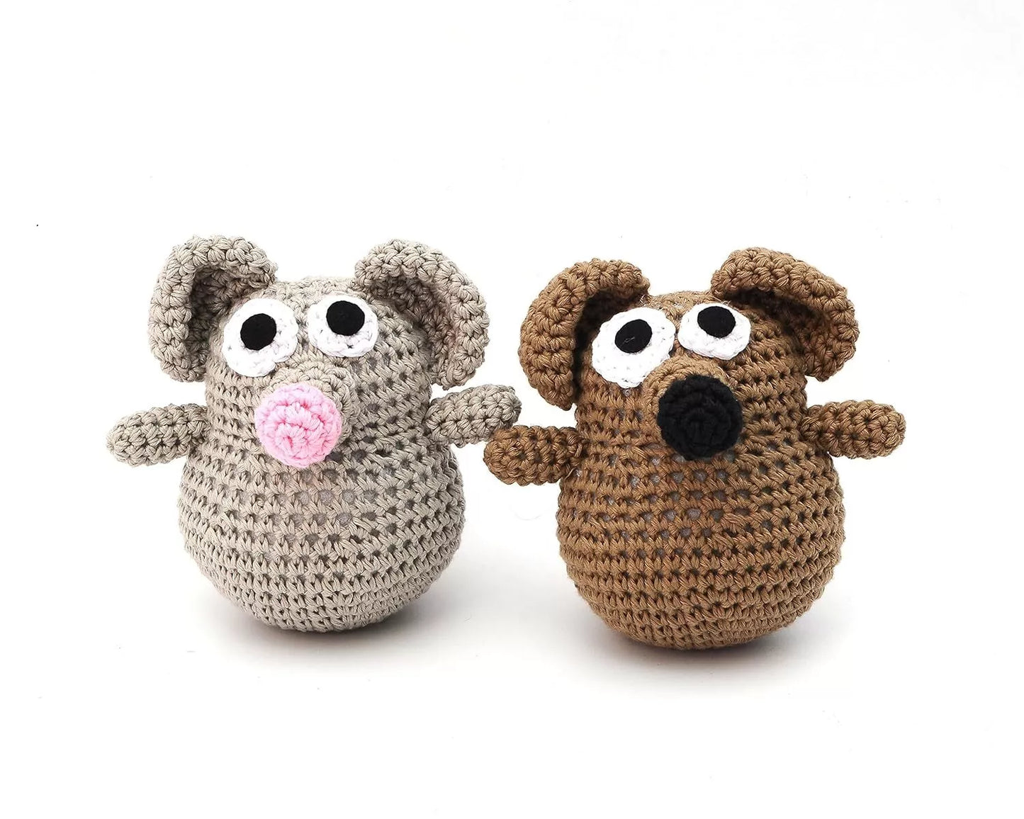 Cute Moles Handmade Amigurumi Stuffed Toy Knit Crochet Doll VAC