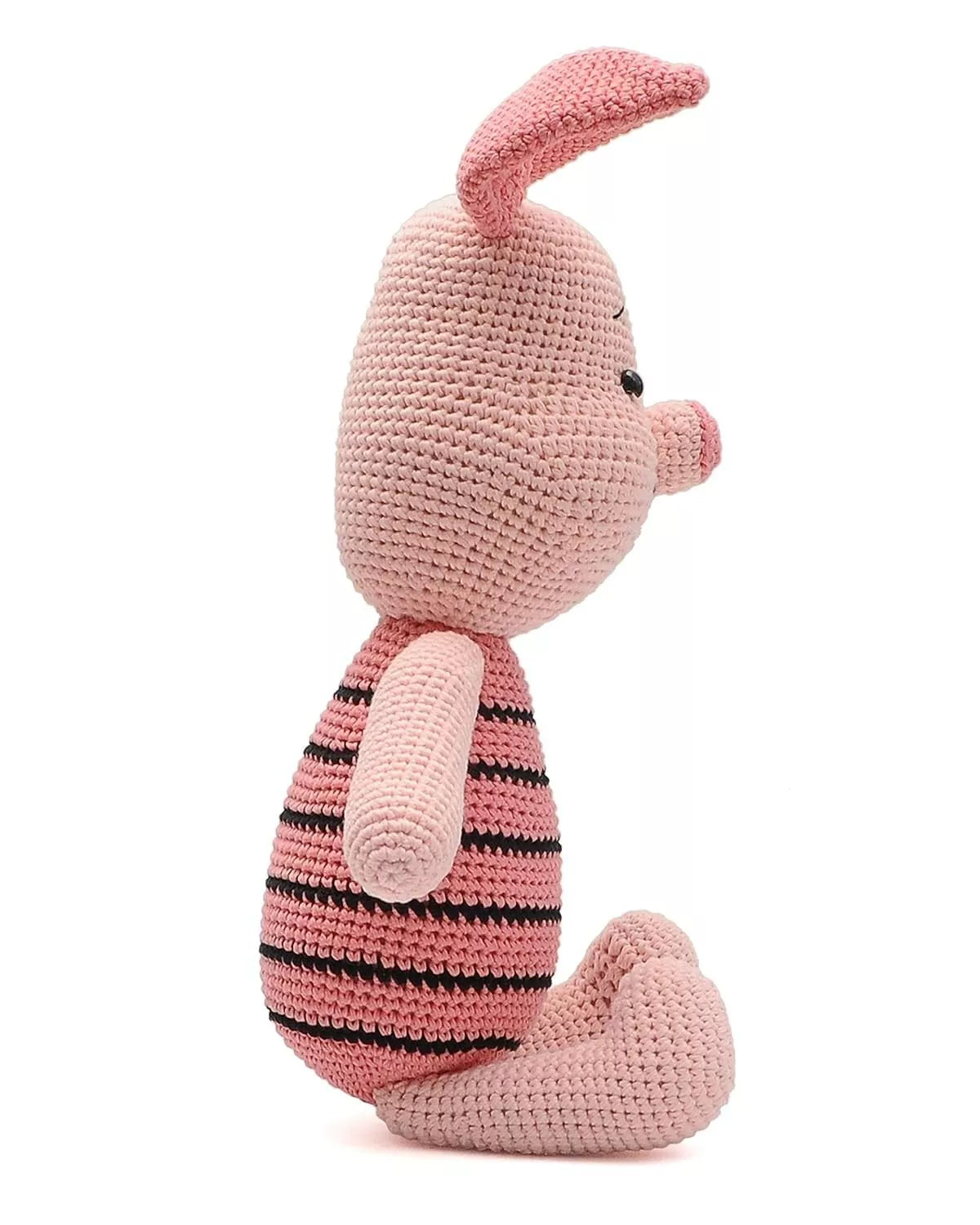 Cute Pink Handmade Amigurumi Stuffed Toy Knit Crochet Doll VAC