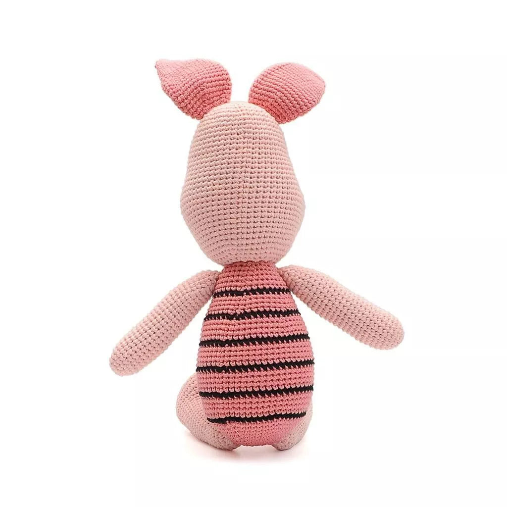 Cute Pink Handmade Amigurumi Stuffed Toy Knit Crochet Doll VAC