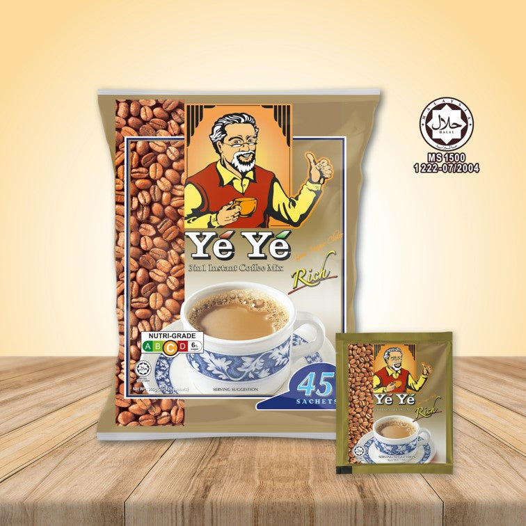 YEYE Rich Instant 3in1 Coffee 45 sachets 900g - Myanmar Coffee