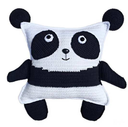 Panda Handmade Amigurumi Stuffed Toy Knit Crochet Doll VAC