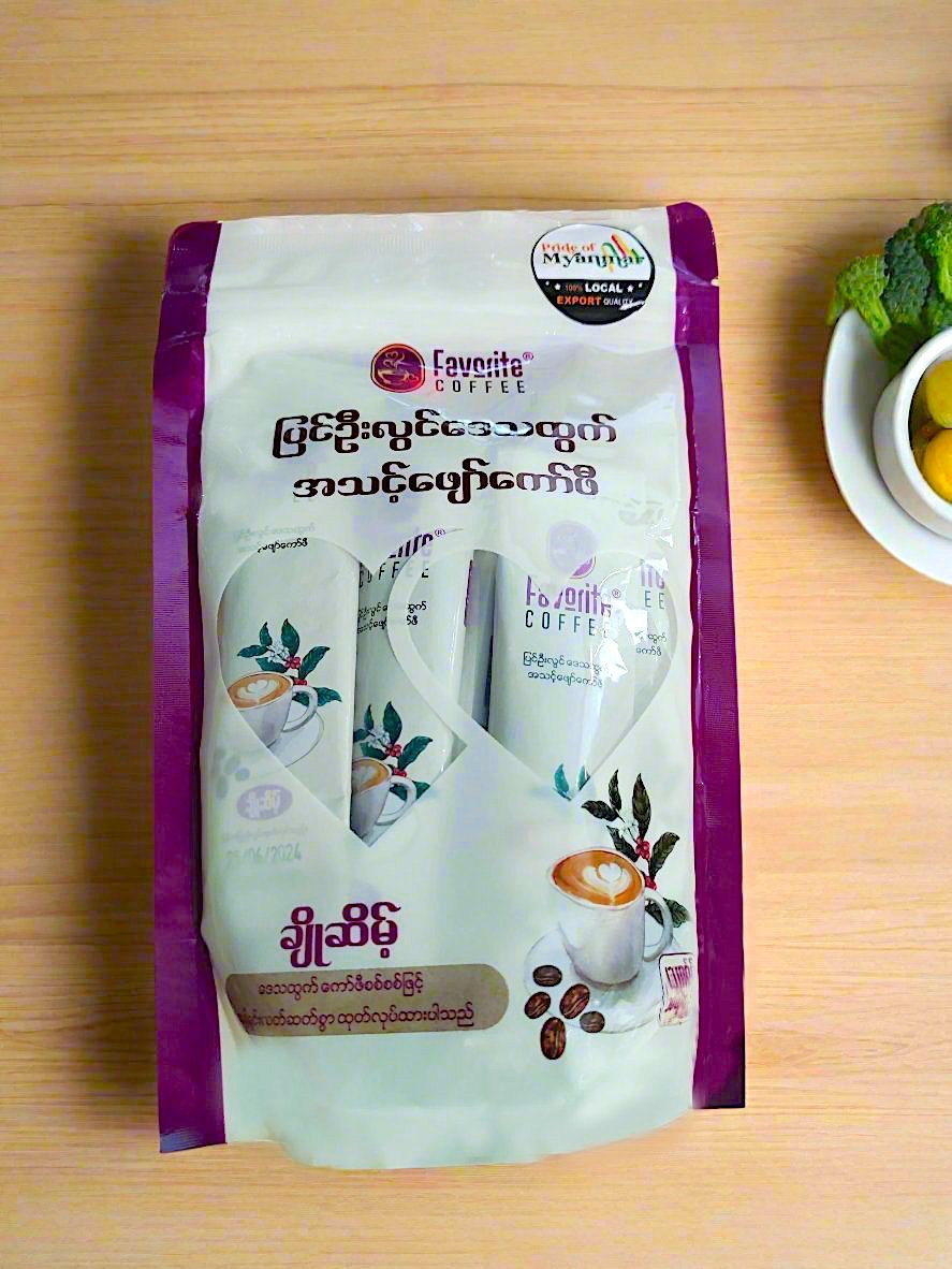 Favorite Coffee Sein- Ready Coffee 2plus1 Khar Seint & Cho Seint (10 sticks)