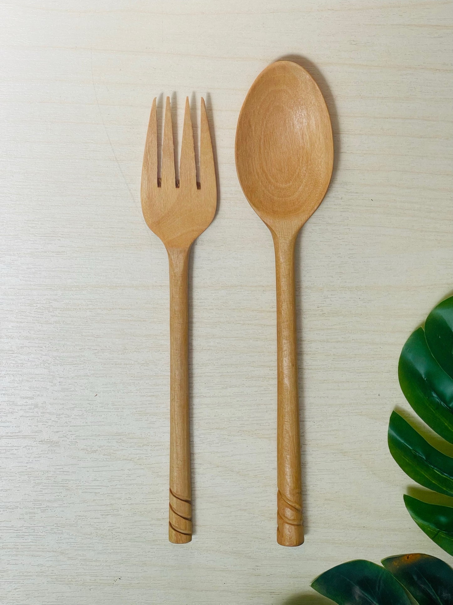 90's Doh Ywer Myanmar Set of Spoon and Fork Decoring