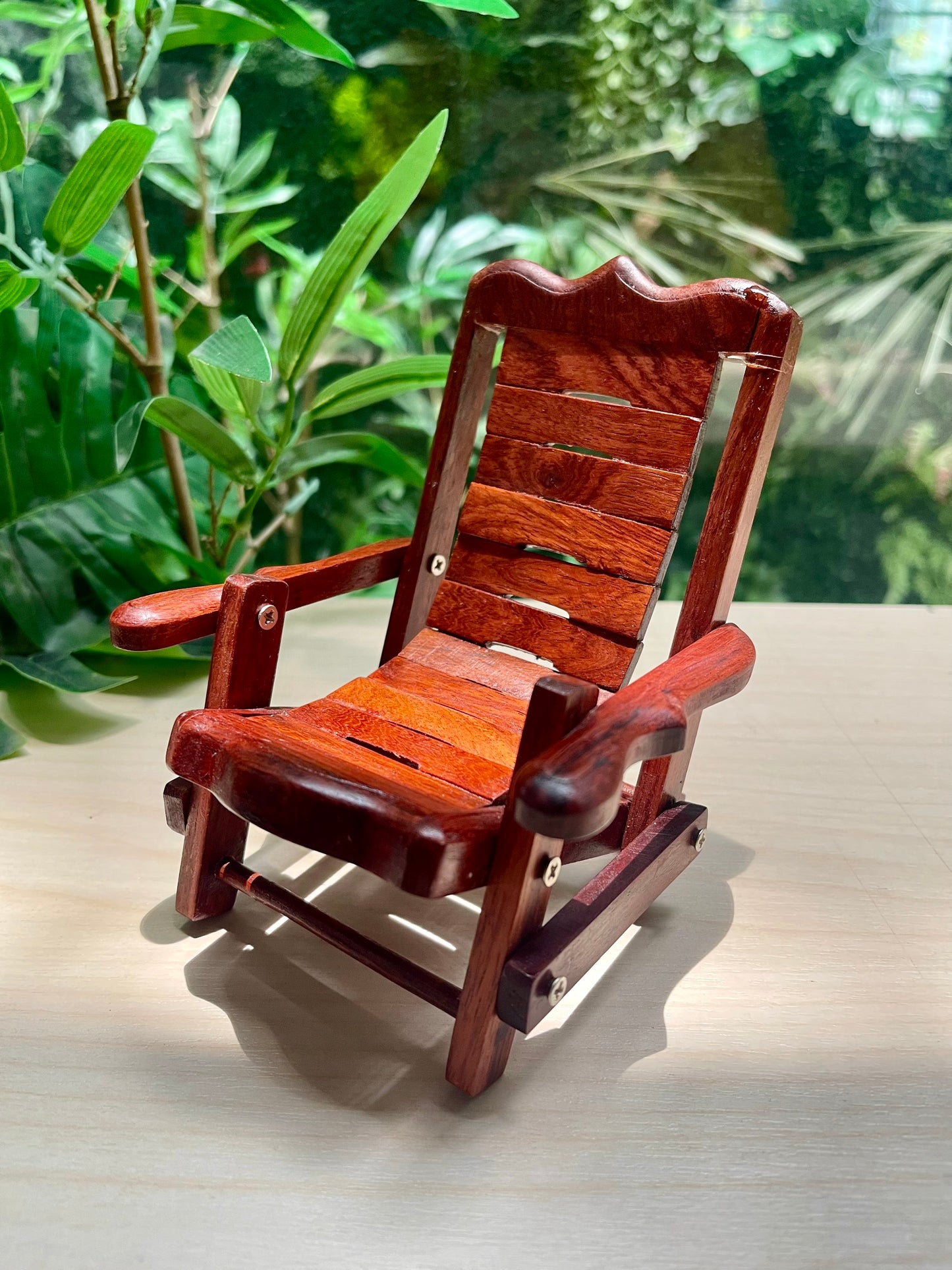 Myanmar Lacquerware Wooden Deck Chair Desktop Small Phone