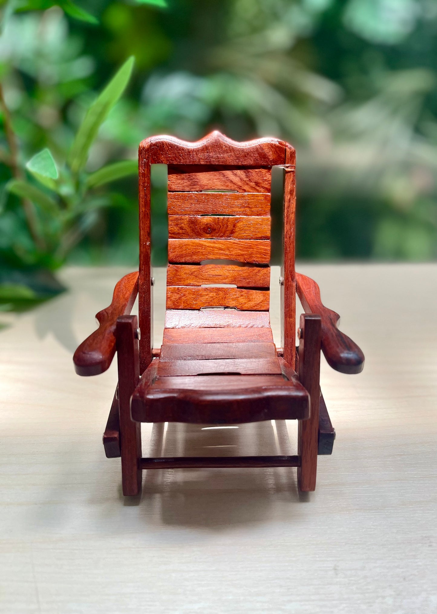 Myanmar Lacquerware Wooden Deck Chair Desktop Small Phone