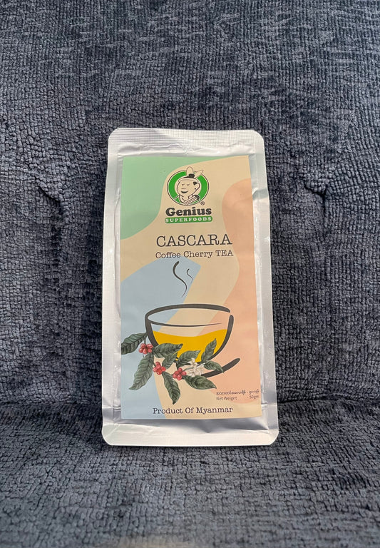 Myanmar Tea Genius Super Foods Cascara Coffee Cherry Tea 50g