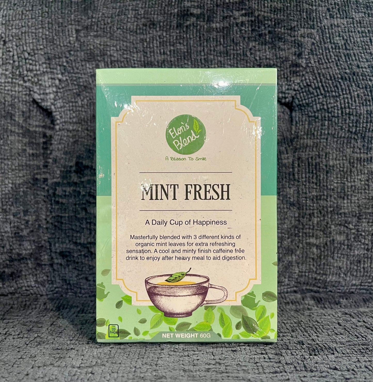 Myanmar Tea Elon's Blend Mint Fresh Nighty Night Tea 60g A Daily Cup of Happiness