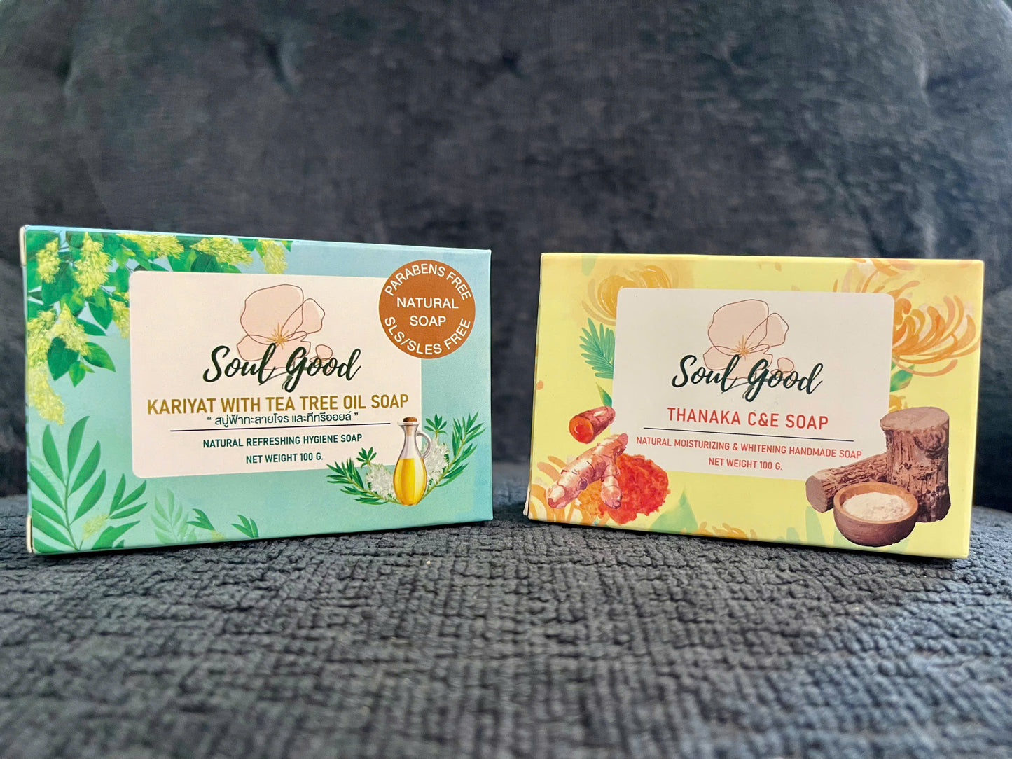 Myanmar Soap Soul Good Thanaka C&E Kariyat with Tea Tree Oil Soap 100g