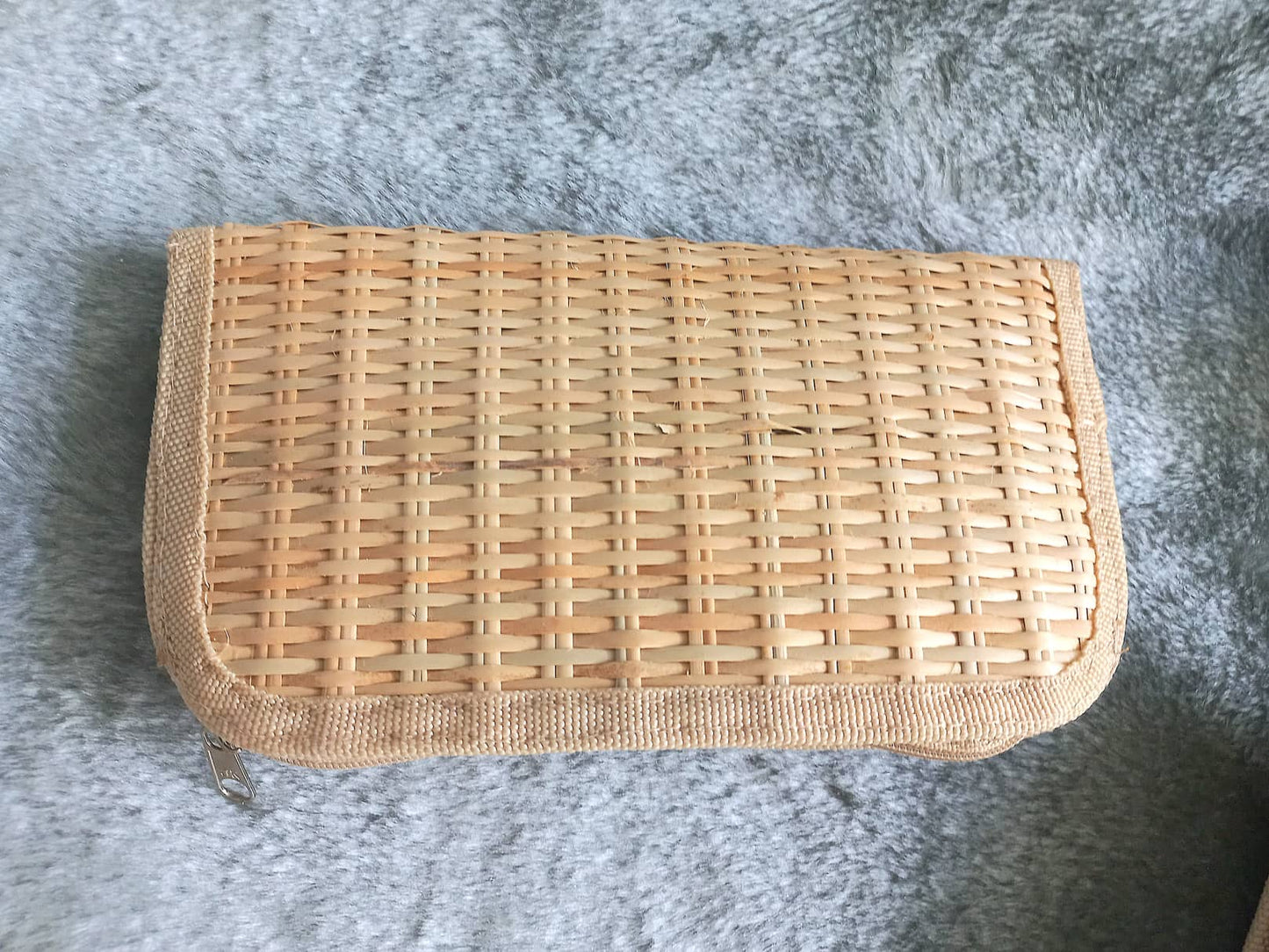 Handmade Organic Woven Straw Rattan Wallet Eco-Friendly Bag by MyanmarMakers