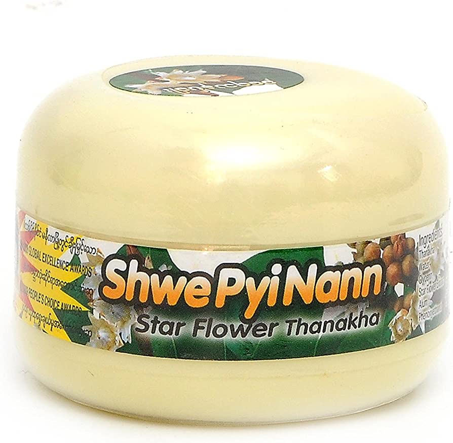 Thanakha Wood Powder Cream Shwe Pyi Nann 100% Natural Thanakha Myanmar Burmese 50g &140g