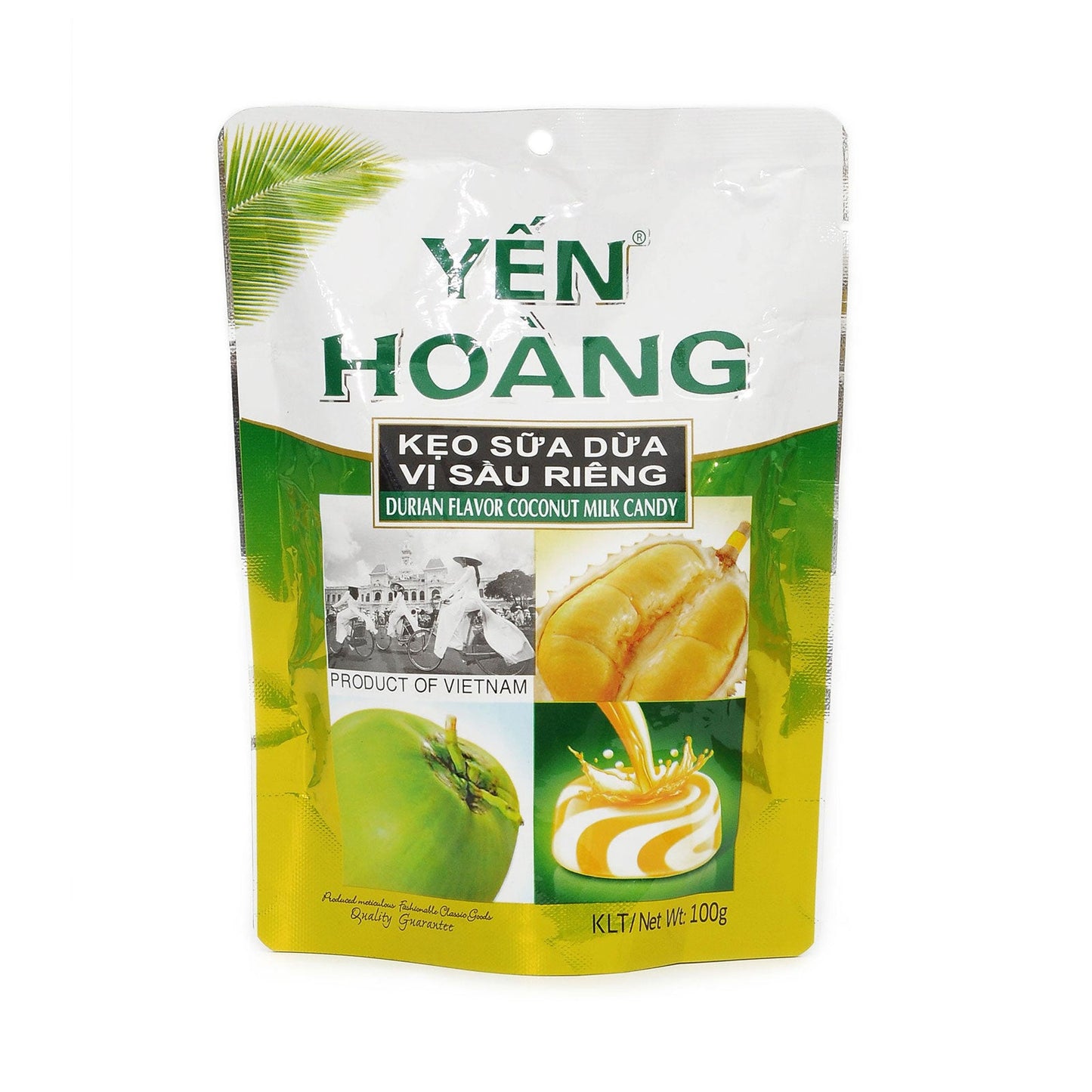 Yen Hoang Coconut Milk Candy Durian, Coffee Made in Vietnam 3 Flavors 32 pieces