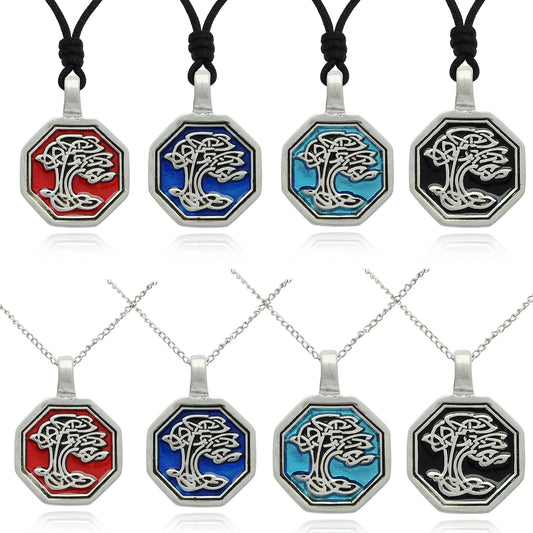 New Celtic Tree Silver Pewter Charm Necklace Pendant Jewelry