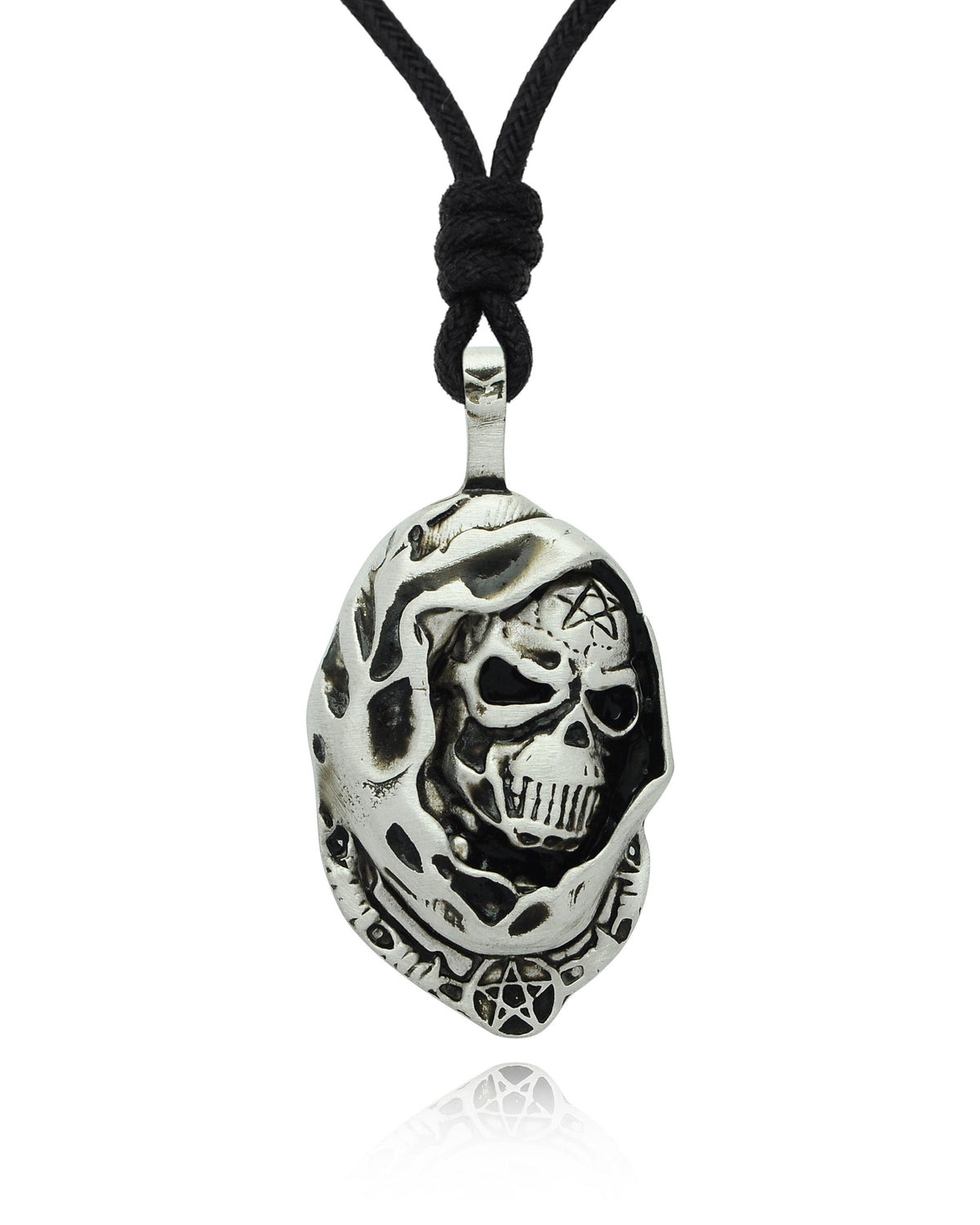 14K Gold Grim Reaper Pendant Alchemy Reaper