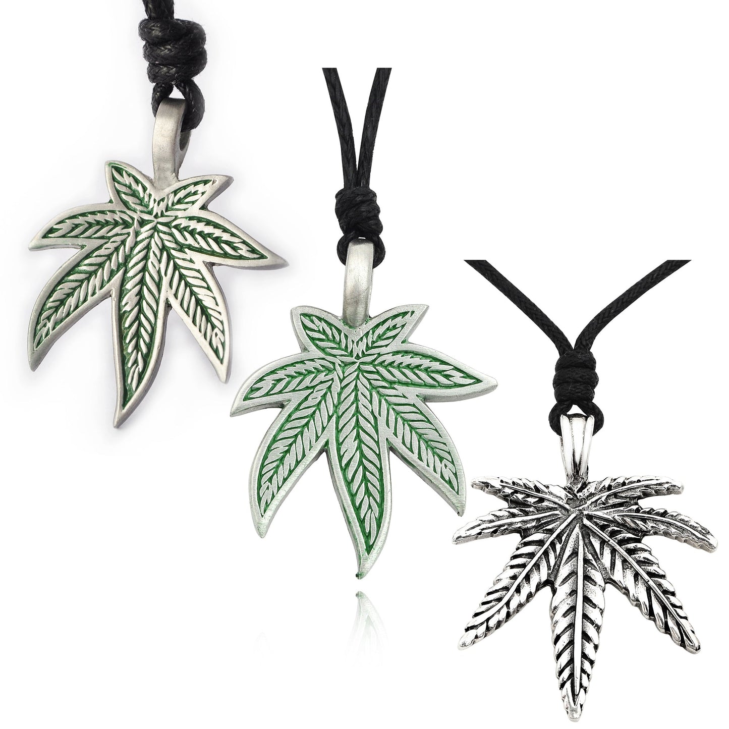 Lovely Marijuana Leaf Legalize it Silver Pewter Charm Necklace Pendant Jewelry