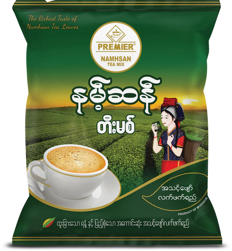 Tea In Myanmar Premier Namhsan Tea Mix (20gx 20sachet)/package (400g) - Myanmar Burma ...