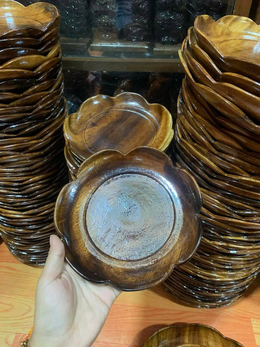 90's Doh Ywer Myanmar Wooden Plate XS size