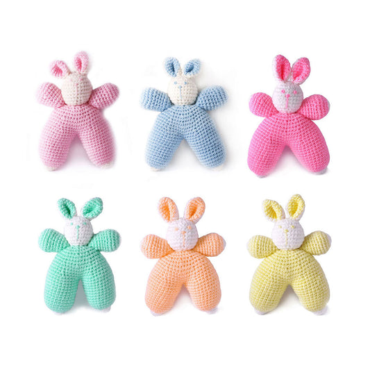 Bunnies Handmade Amigurumi Stuffed Toy Knit Crochet Doll VAC