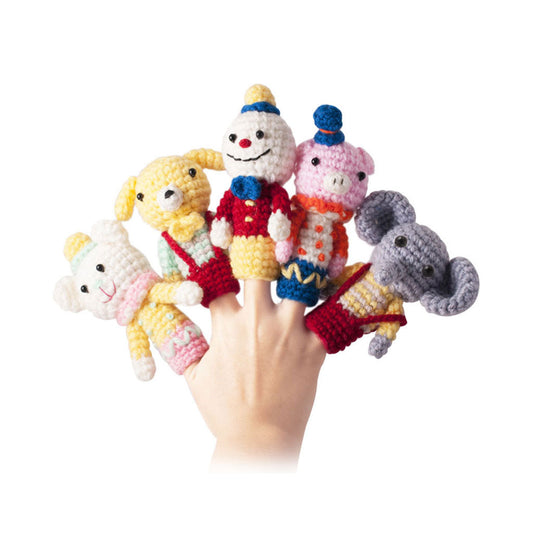 Multi color Puppets Handmade Amigurumi Stuffed Toy Knit Crochet Doll VAC
