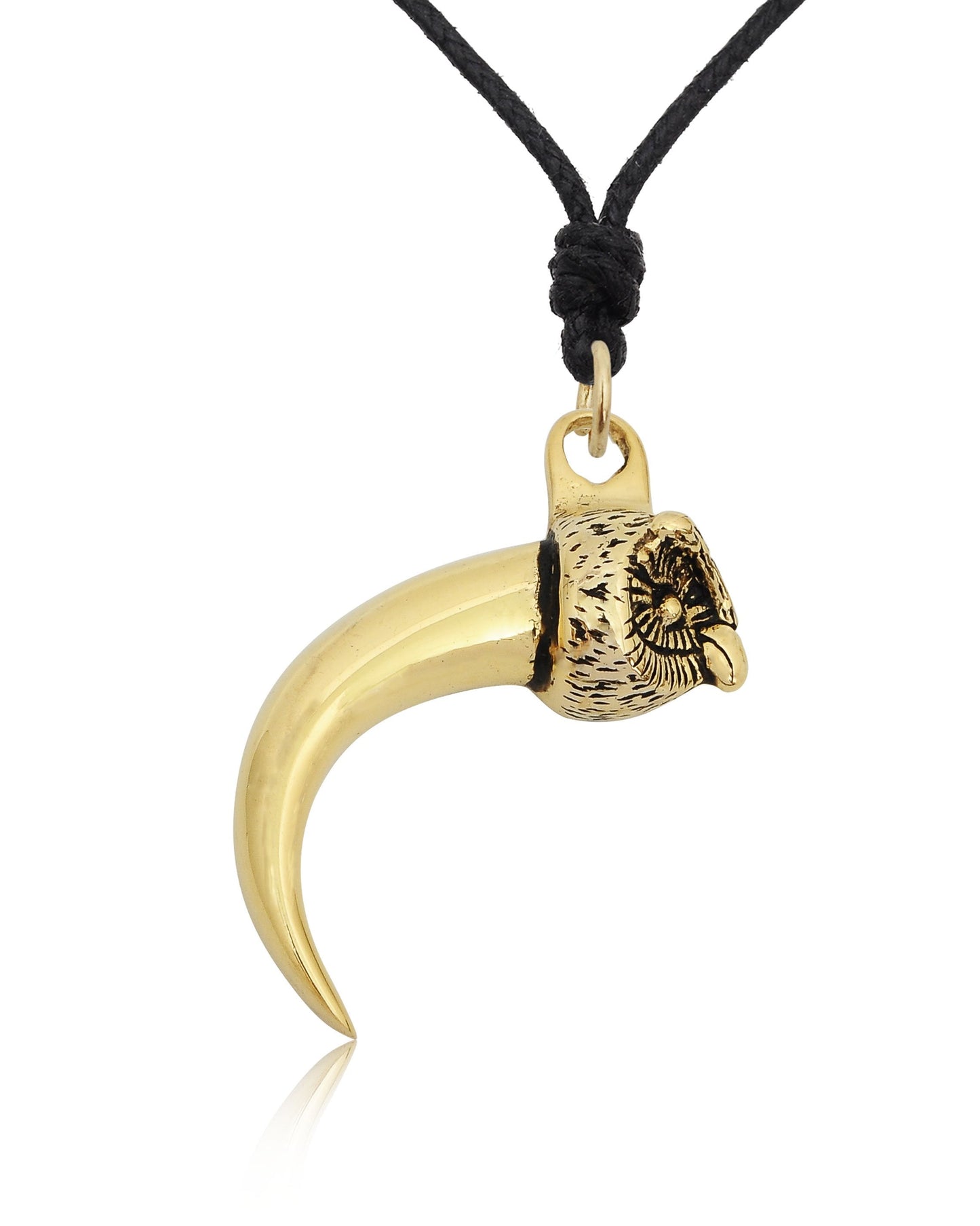 Claw Silver Pewter Charm Necklace Pendant Jewelry – MyanmarMakers