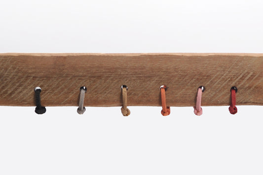 Myanmar's Culture - Wooden Pendant & Leather Bracelet