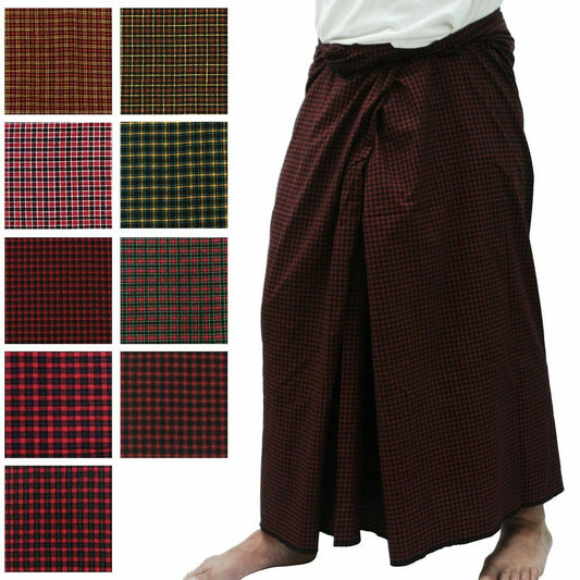 Traditional Dress Burmese Pants Myanmar Longyi Made in Myanmar Htamain Paso လုံချည်