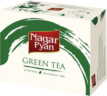 Nagar Pyan Green Tea 50 Tea Bags 100g - Myanmar Burma